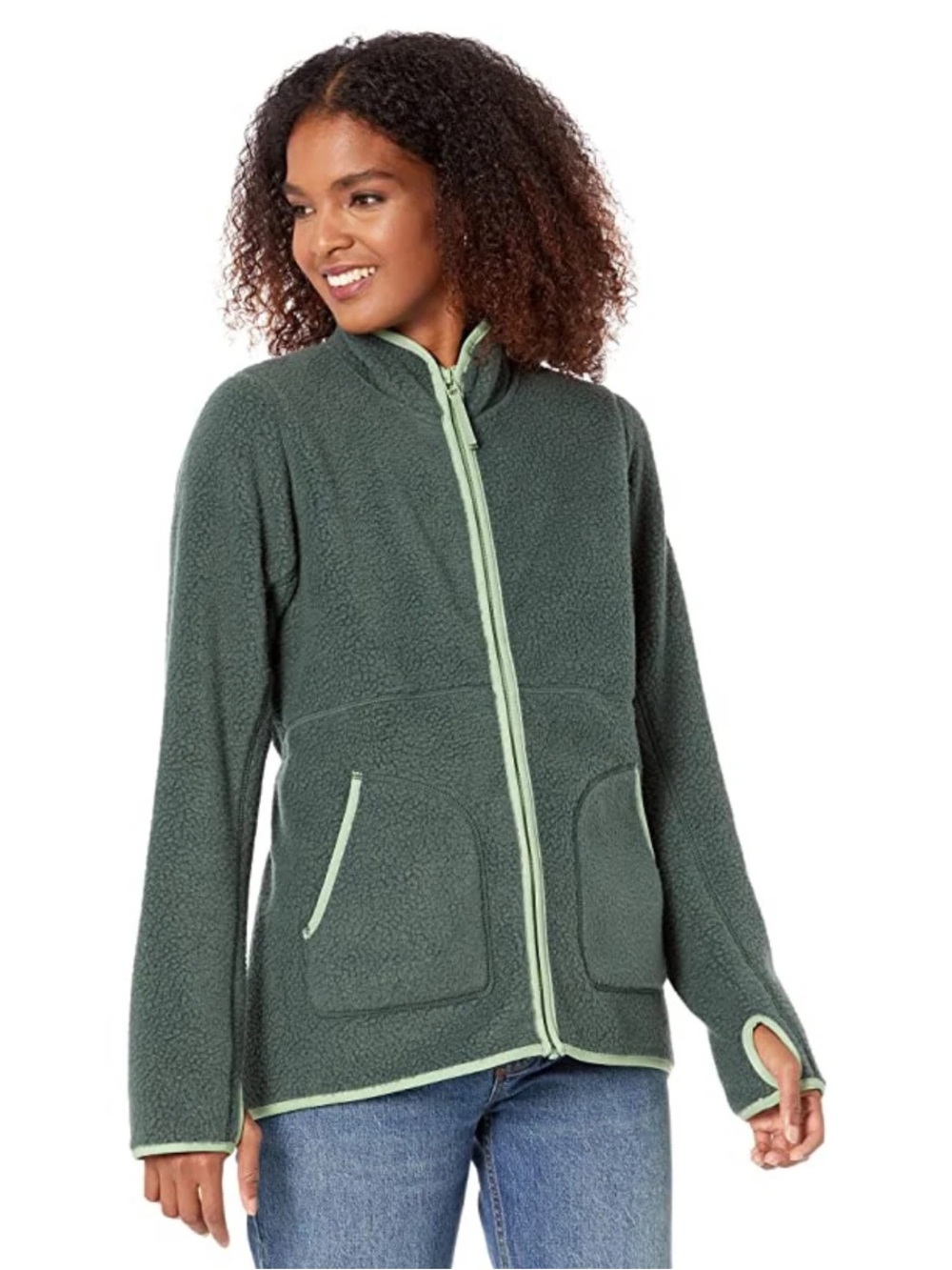 Helly Hansen Green Imperial Pile Jacket Darkest Spruce Full Zip Size XL